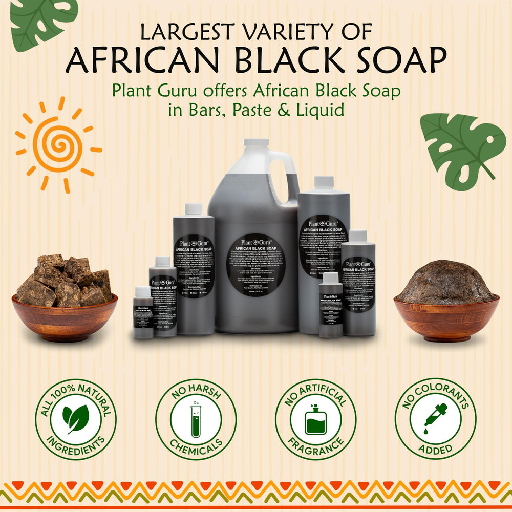 Packaging image of Plant Guru African Black Soap Bar.