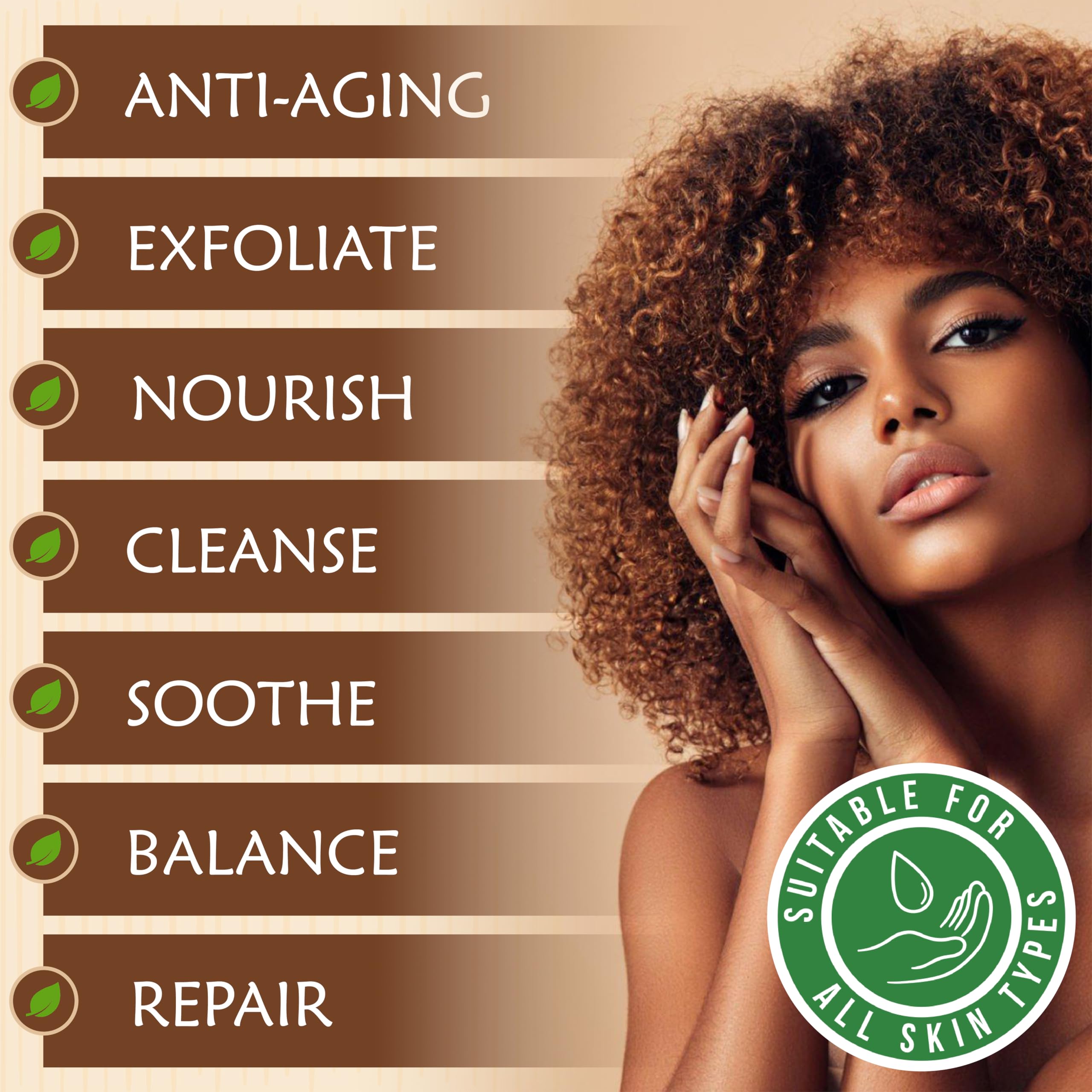 Plant Guru Jabón Negro Africano uso capilar para limpieza del cuero cabelludo.
