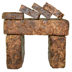 Plant Guru raw African black soap bar from Ghana for natural cleansing