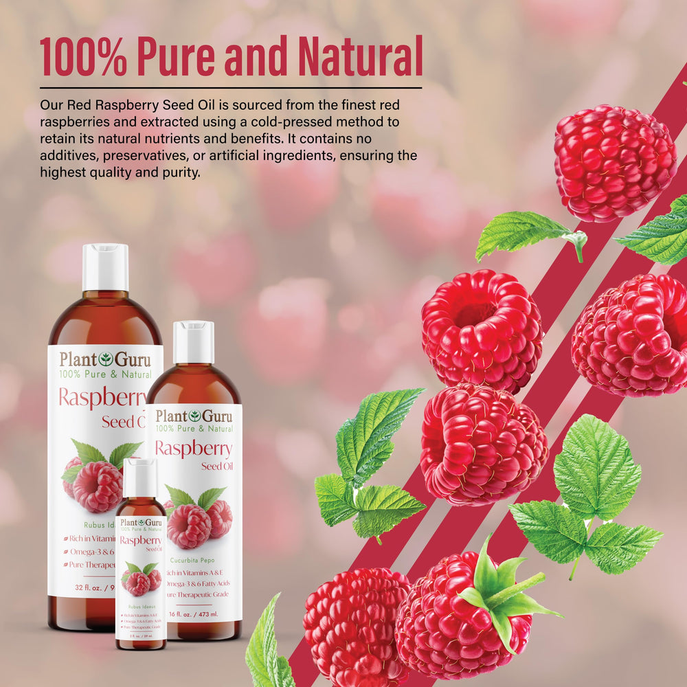Hair care usage with Plant Guru Red Raspberry Seed Oil for shine.