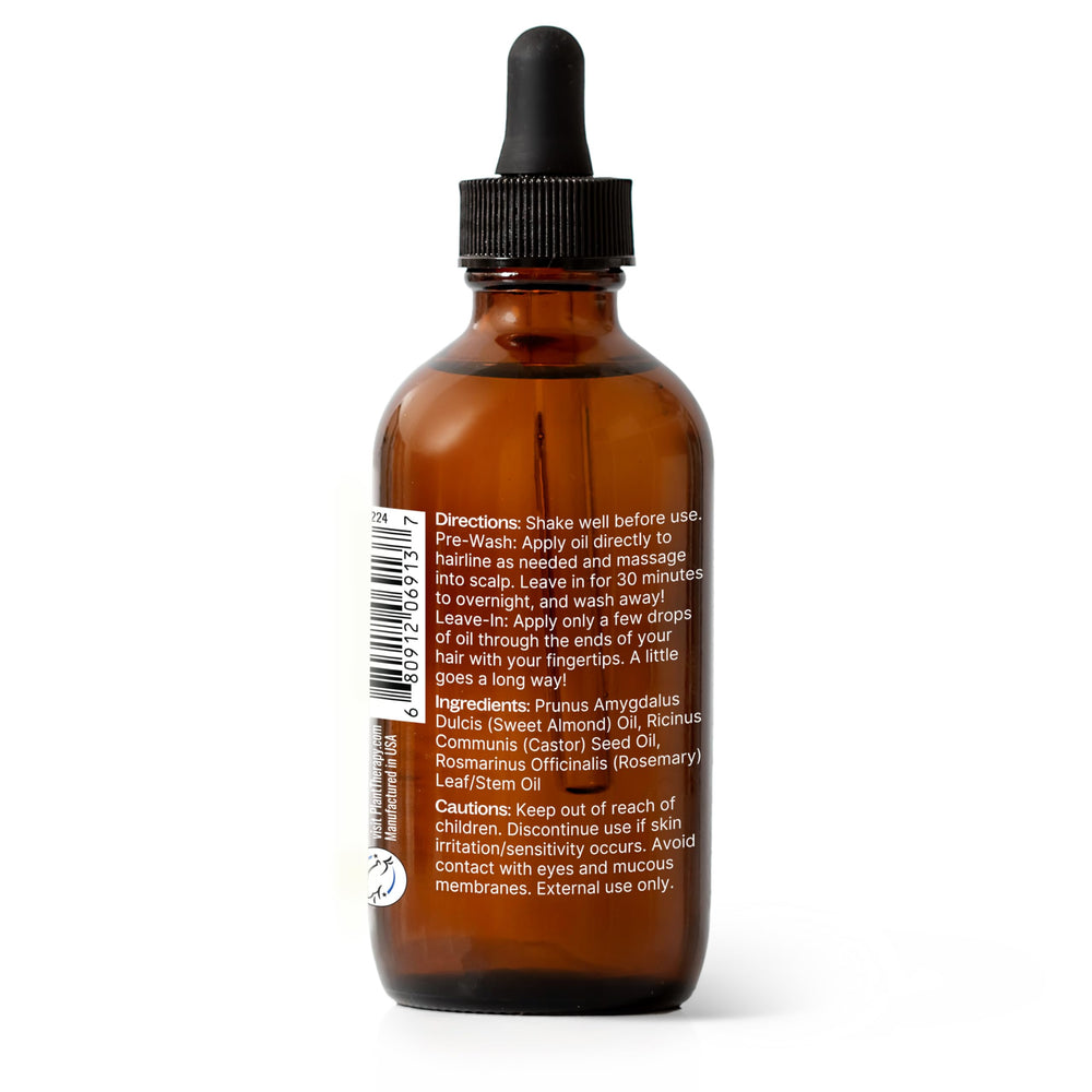 Plant Therapy Rosemary & Castor Oil: uso sencillo, aplica en el cuero cabelludo.
