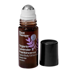 Plant Therapy Lavanda e Incienso Roll-On 30 ml para relajacion diaria y cuidado de la piel