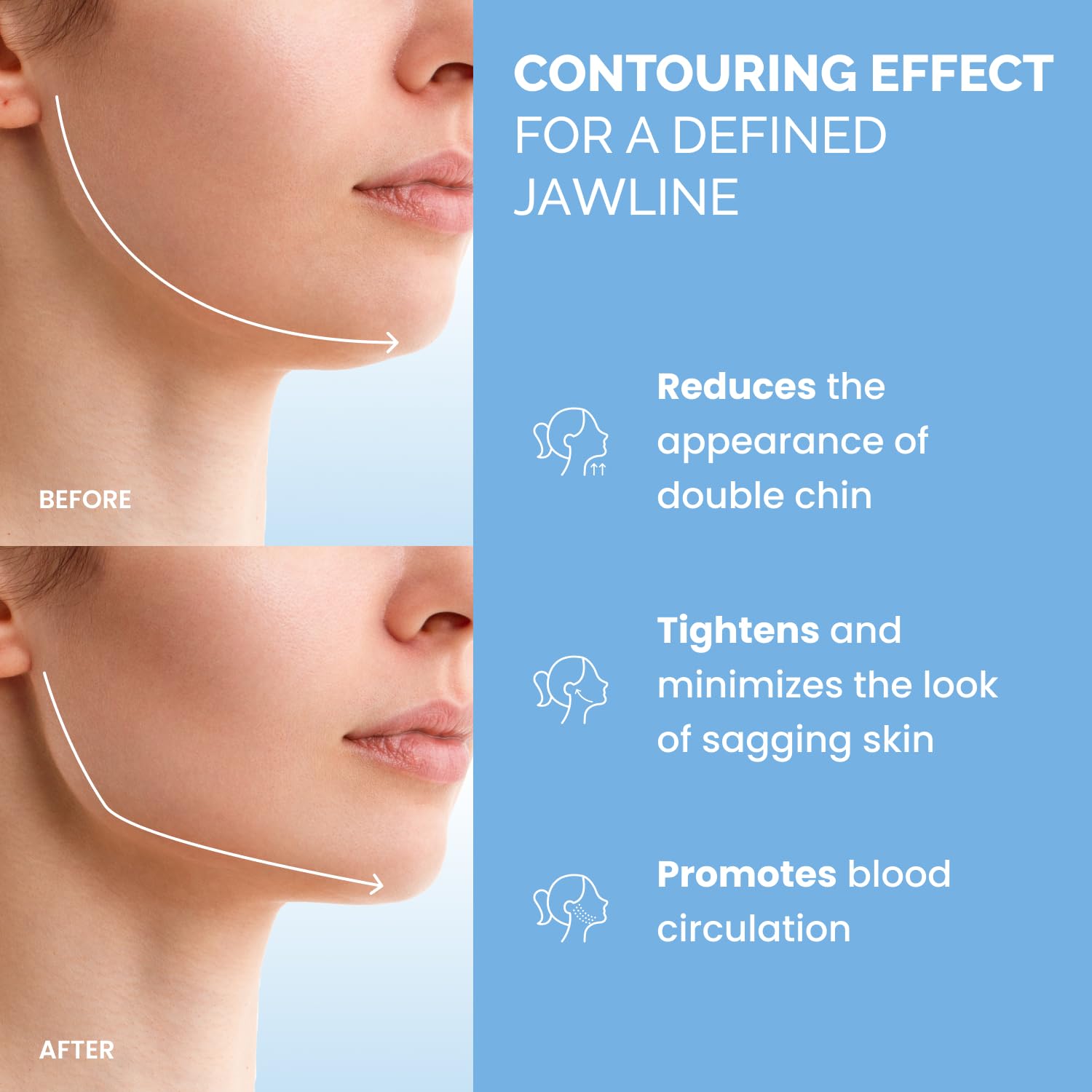 Plantifique adjustable chin strap blue for secure fit and comfortable long wear.