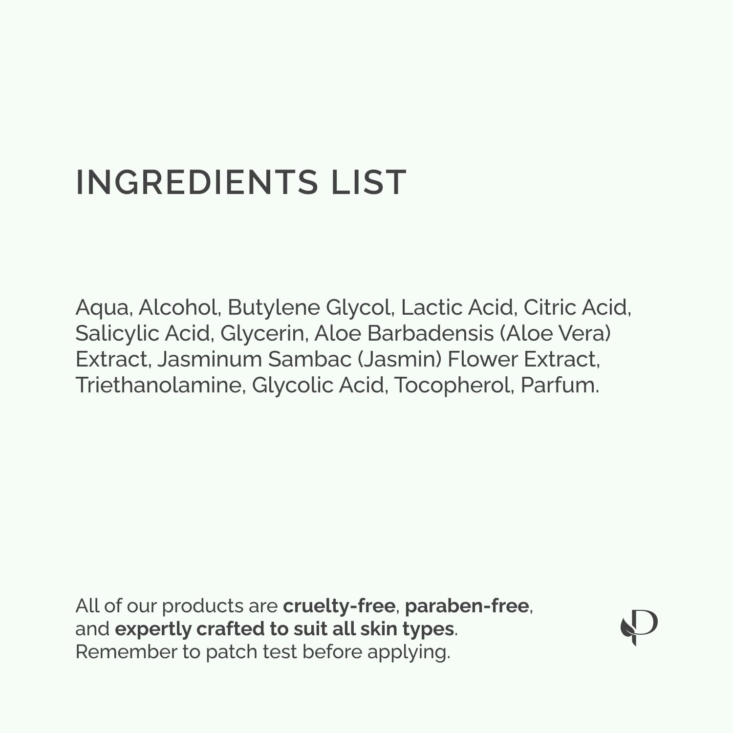 PLANTIFIQUE Confianza dermatológica, prueba dermatológica para seguridad.