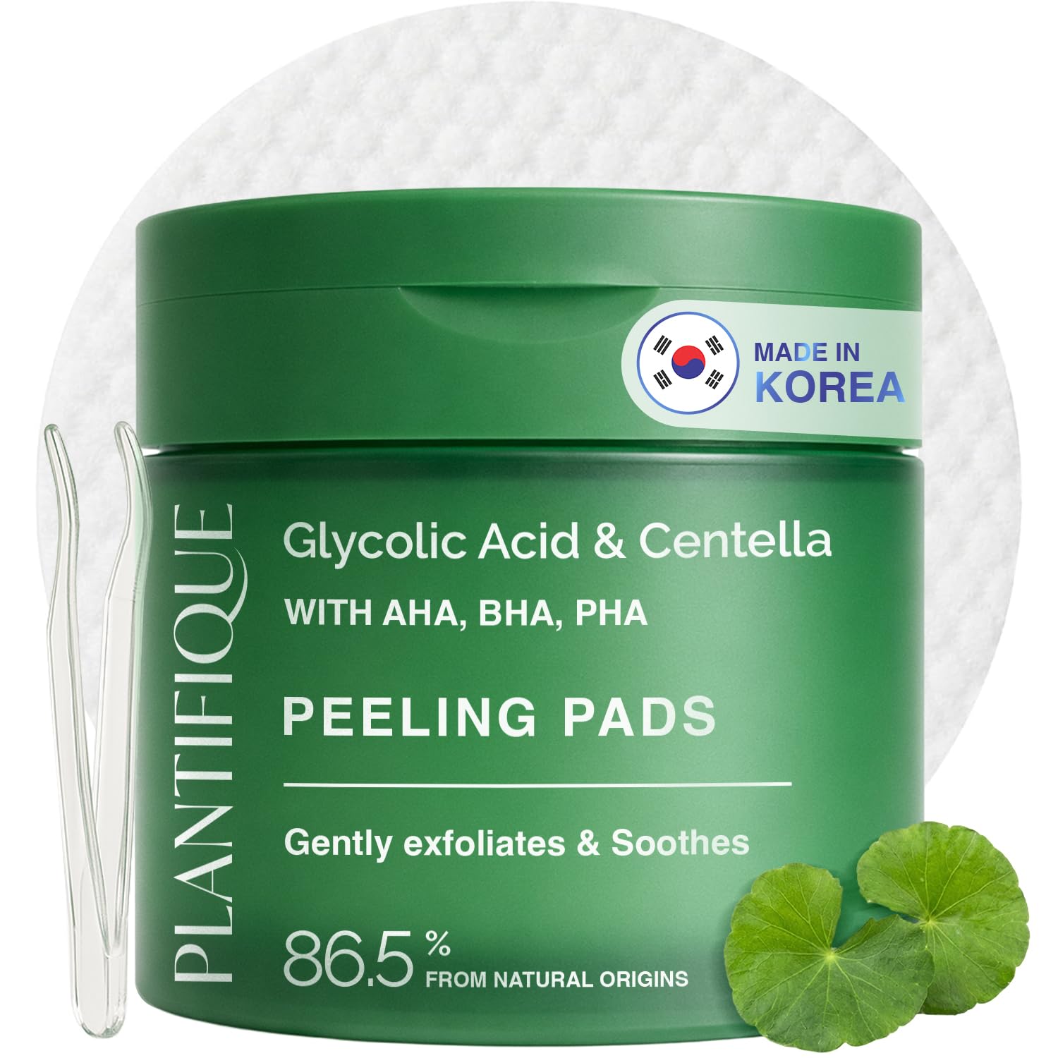 Discos exfoliantes PLANTIFIQUE para renovación suave de la piel.