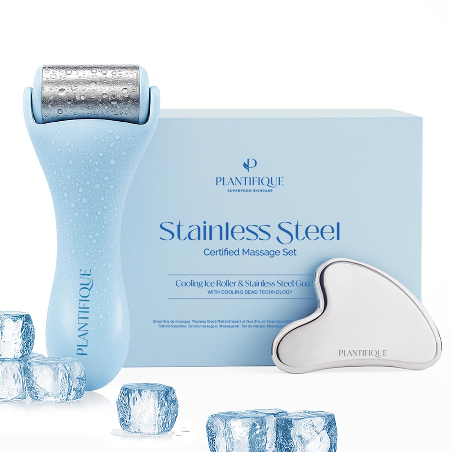 Plantifique facial ice roller for refreshing cooling and reduced puffiness.