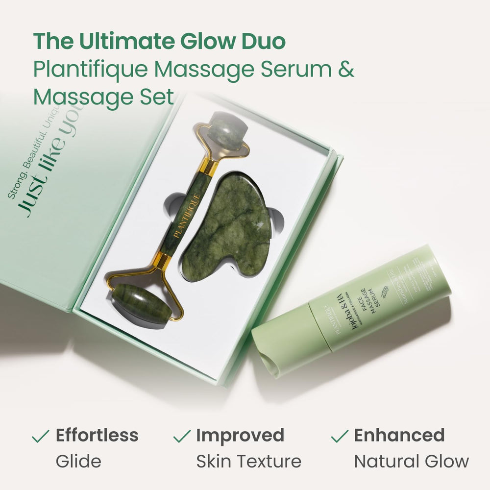 PLANTIFIQUE Gua Sha for contouring and facial tension relief.