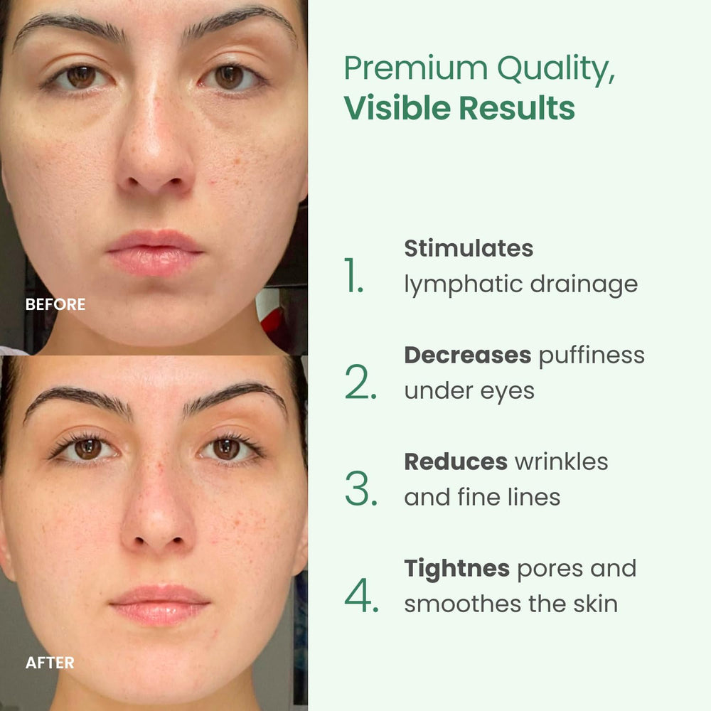 PLANTIFIQUE Jade Roller smooths pores and supports an even complexion.