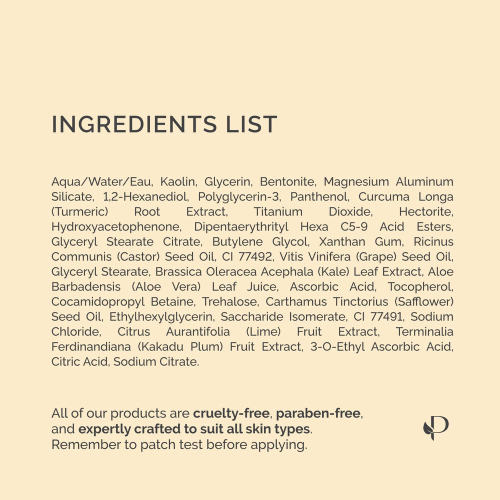front packaging of PLANTIFIQUE Korean Turmeric Clay Mask 110 g
