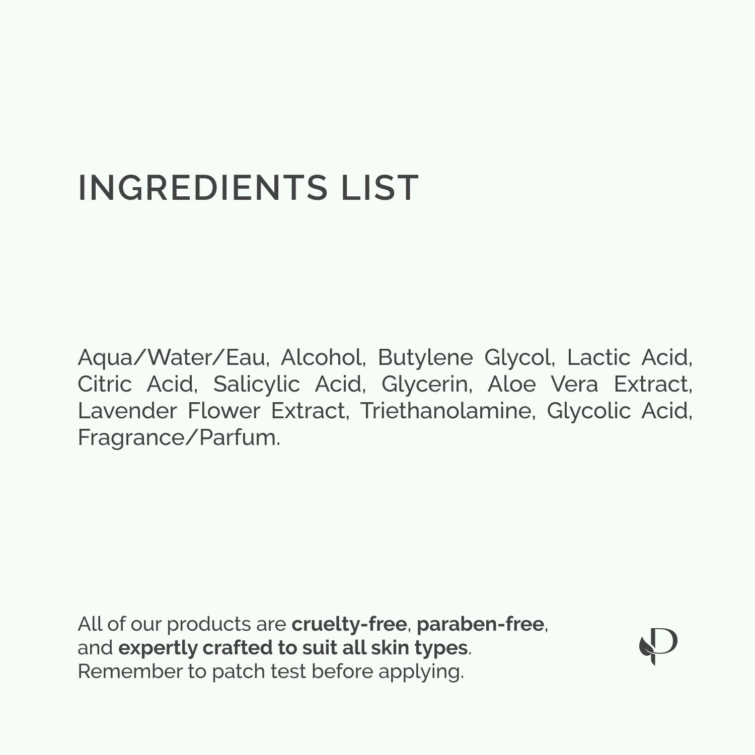 PLANTIFIQUE Lavender Foot Peel Mask bottle label close-up showing premium skincare