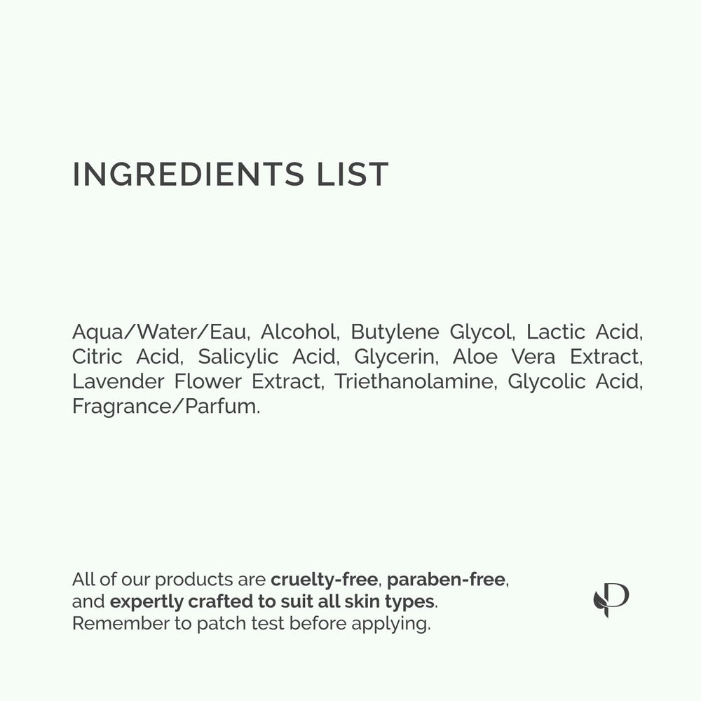 PLANTIFIQUE Lavender Foot Peel Mask bottle label close-up showing premium skincare