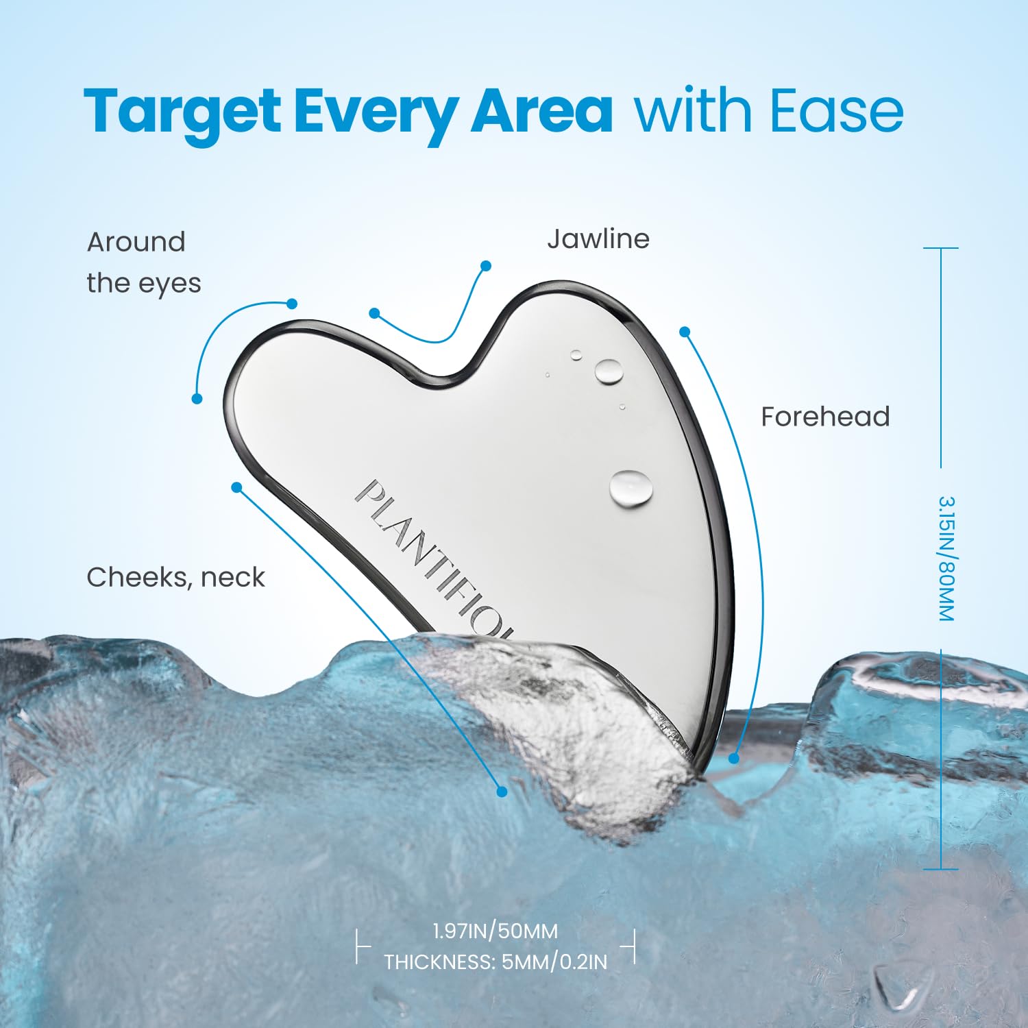 Plantifique portable skincare set for on-the-go cooling and massage.