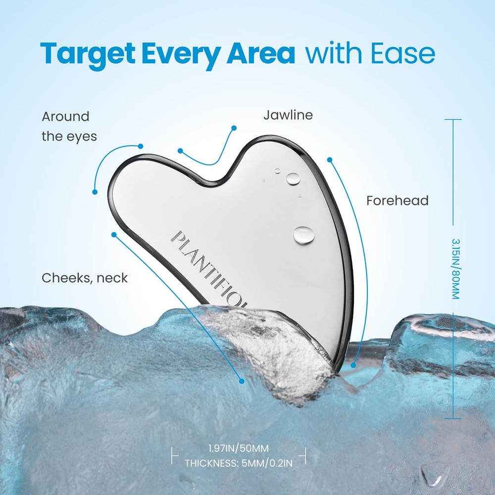 Plantifique portable skincare set for on-the-go cooling and massage.