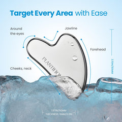 Plantifique portable skincare set for on-the-go cooling and massage.
