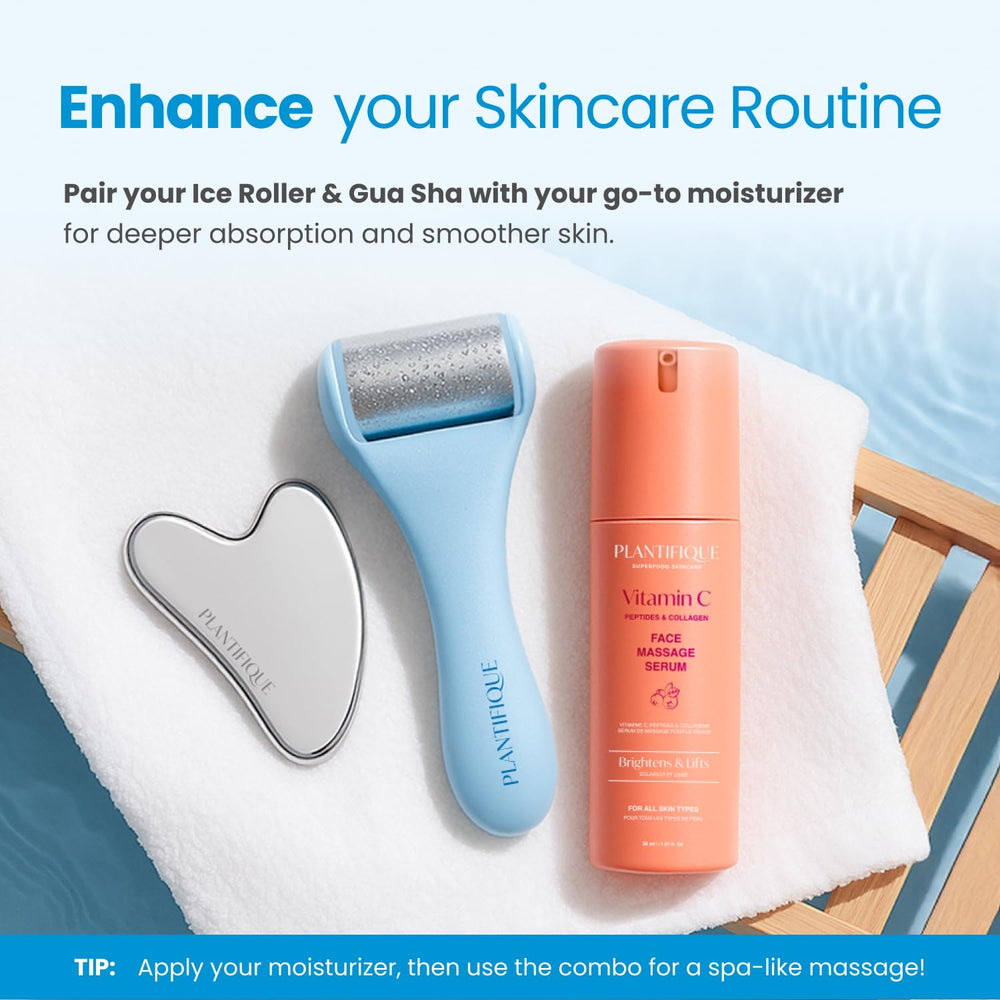 Plantifique under-eye cooling tool used for targeted eye-area relief.