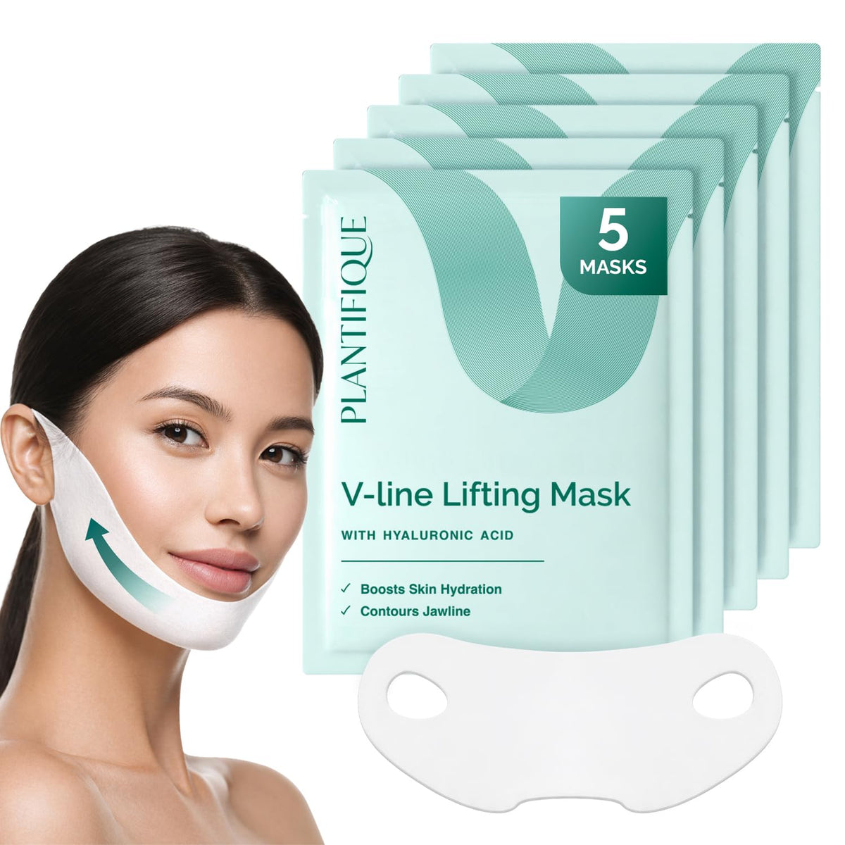 Plantifique V-Line Mask packaging for premium daily skincare