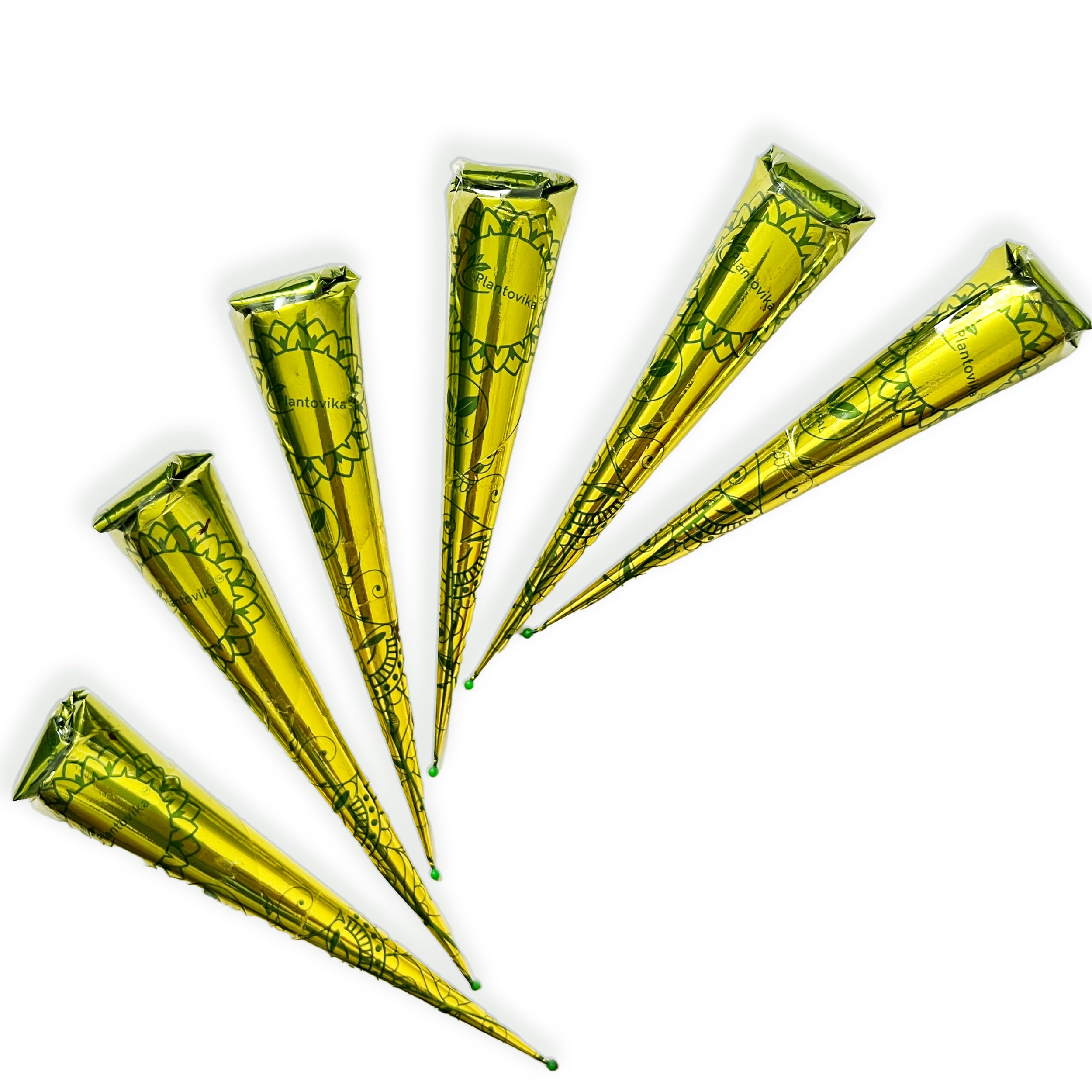 Plantovika henna cone ready-to-use for quick at-home color application