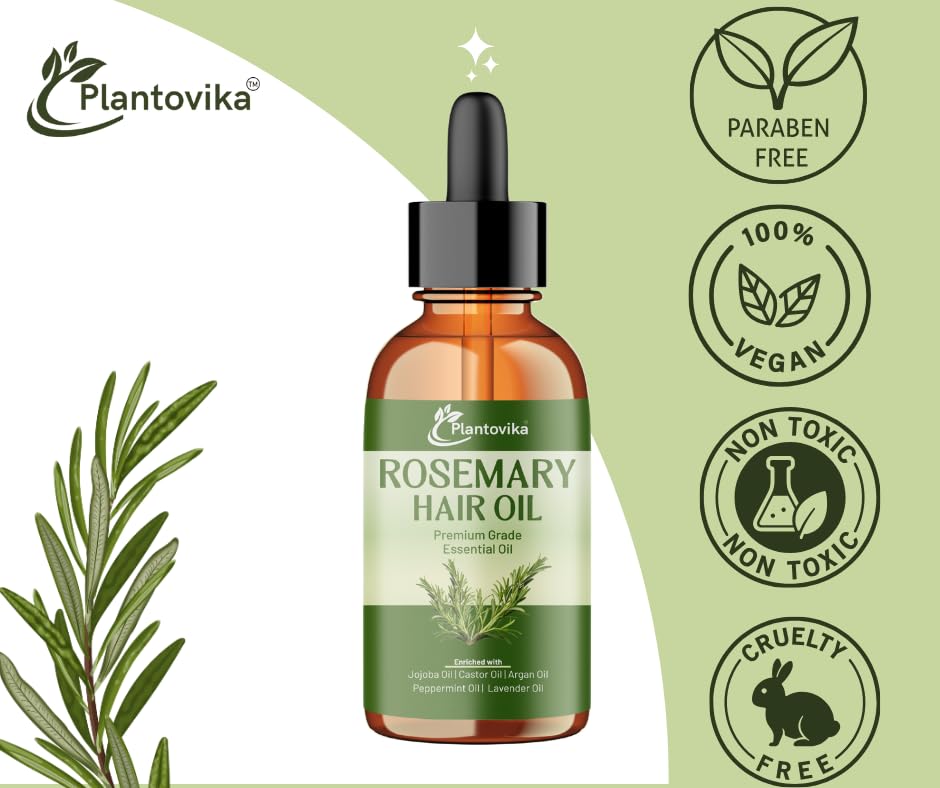 Plantovika rosemary oil double-sealed packaging keeps the formula fresh and safe.
