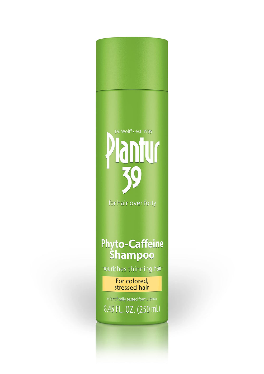 Plantur 39 Fitocafeína Champú Color Protegido mantiene el color vivo y suave.