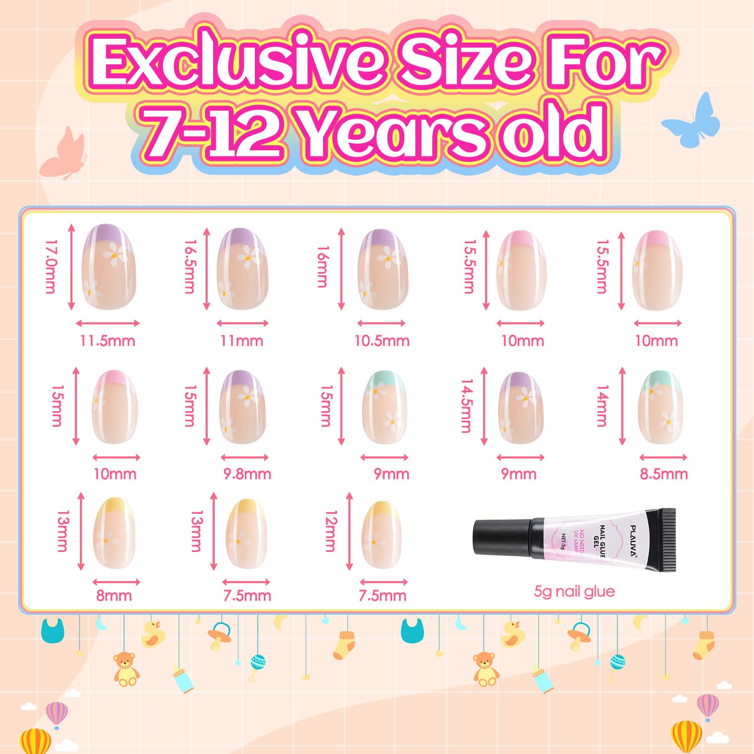 Plauva easy-to-apply nails ideal for playful, mess-free DIY manicures.