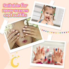 Plauva nail glue for kids enables secure wear during creative sessions.