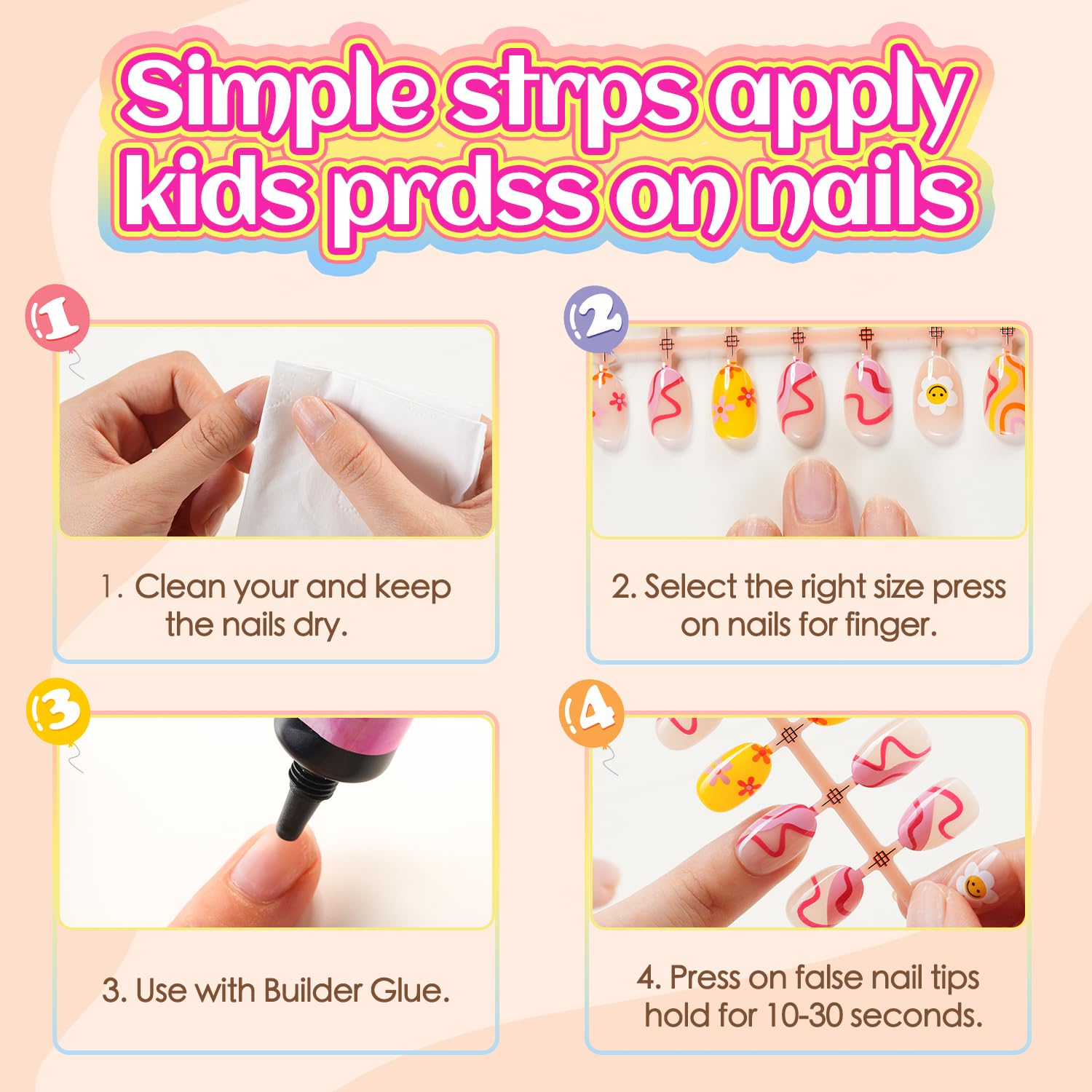 Plauva perfect-fit nails designed for small natural nails from cuticle to tip.