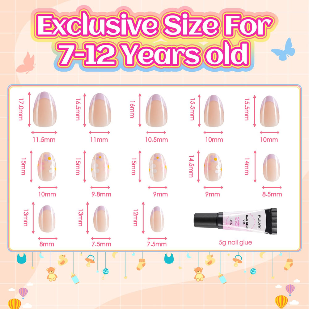 Plauva safe nail glue for kids enables easy, mess-free nail tips.