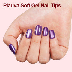 Uñas Plauva, efecto ojo de gato, diseño tridimensional con luz.