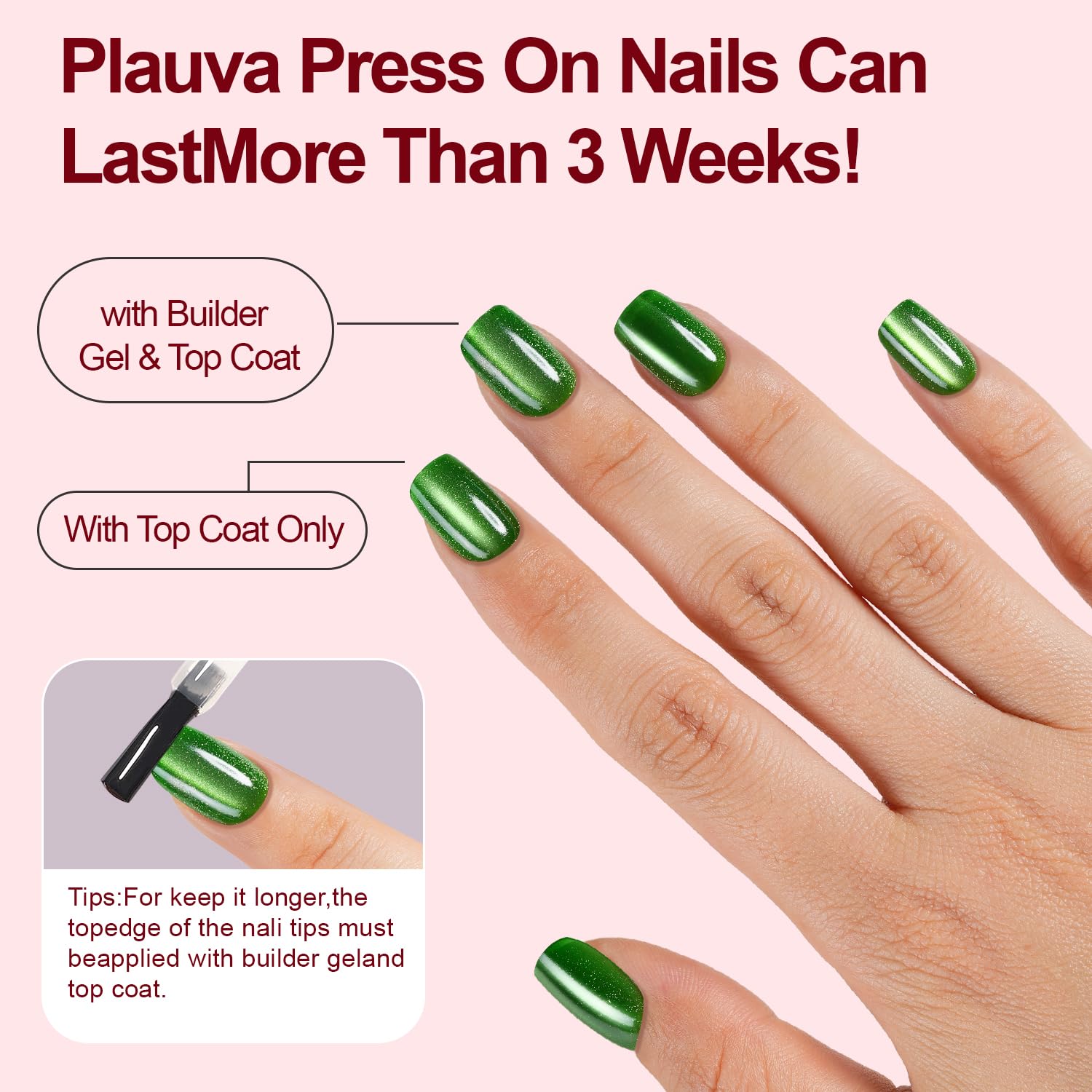 Uñas Plauva para eventos, estilo duradero para fiestas.
