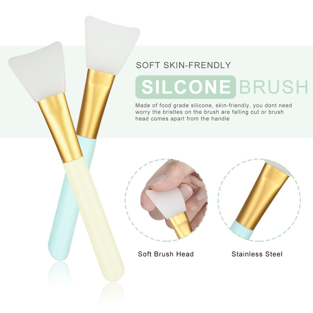 Plazuria brocha mascarilla de cerda suave facilita cubrir zonas delicadas.