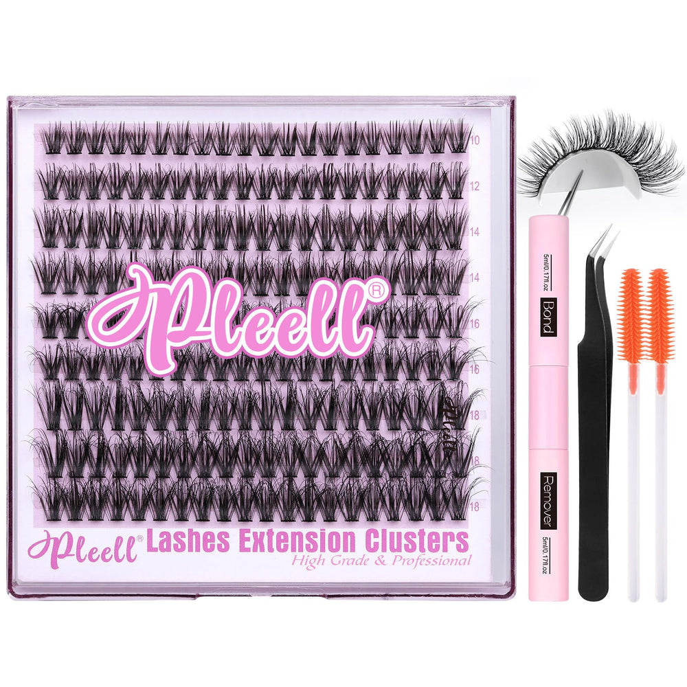 Pleell at-home eyelash extension setup for DIY lashes.