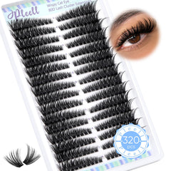 Pleell Lash Clusters cat-eye 80D kit for fuller dramatic look