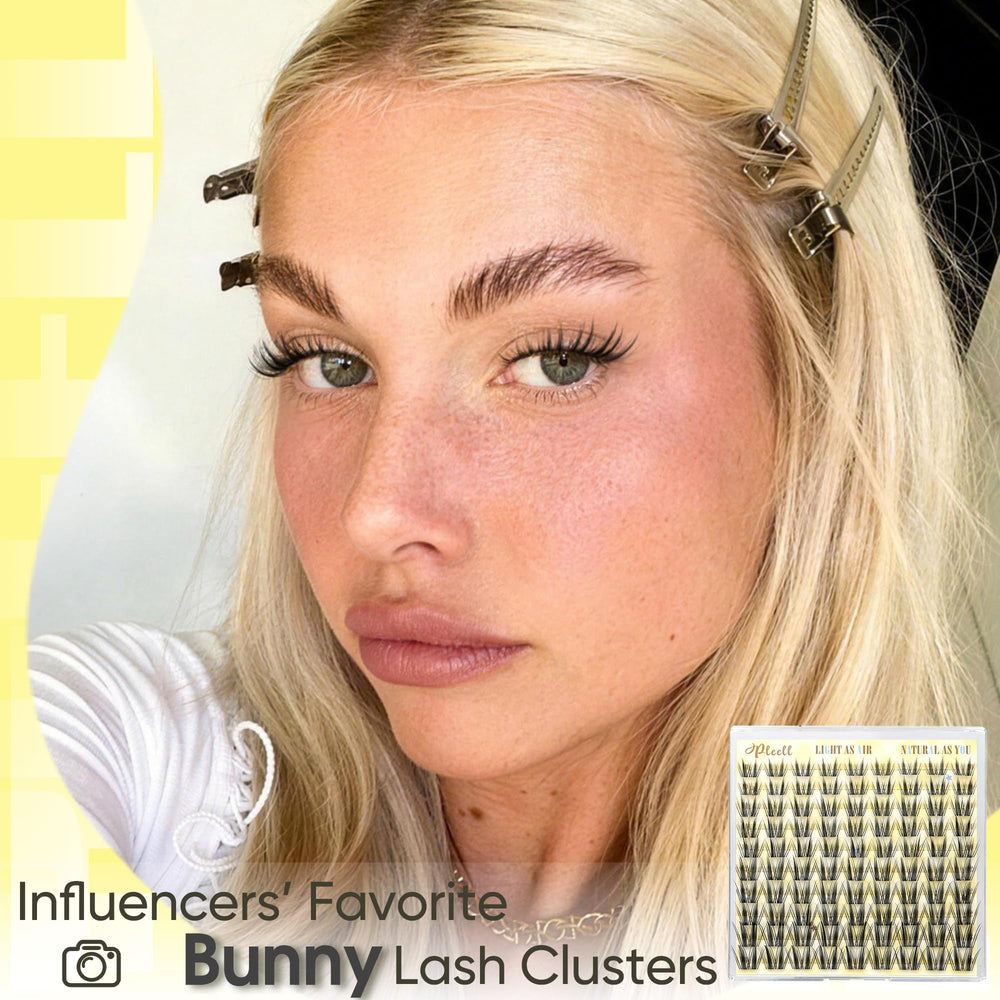 Pleell lash clusters invisible band for seamless blending with natural lashes