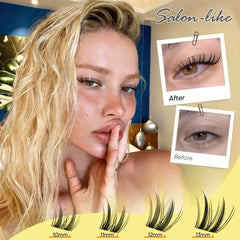 Pleell lash clusters lightweight transparent band for comfortable wear