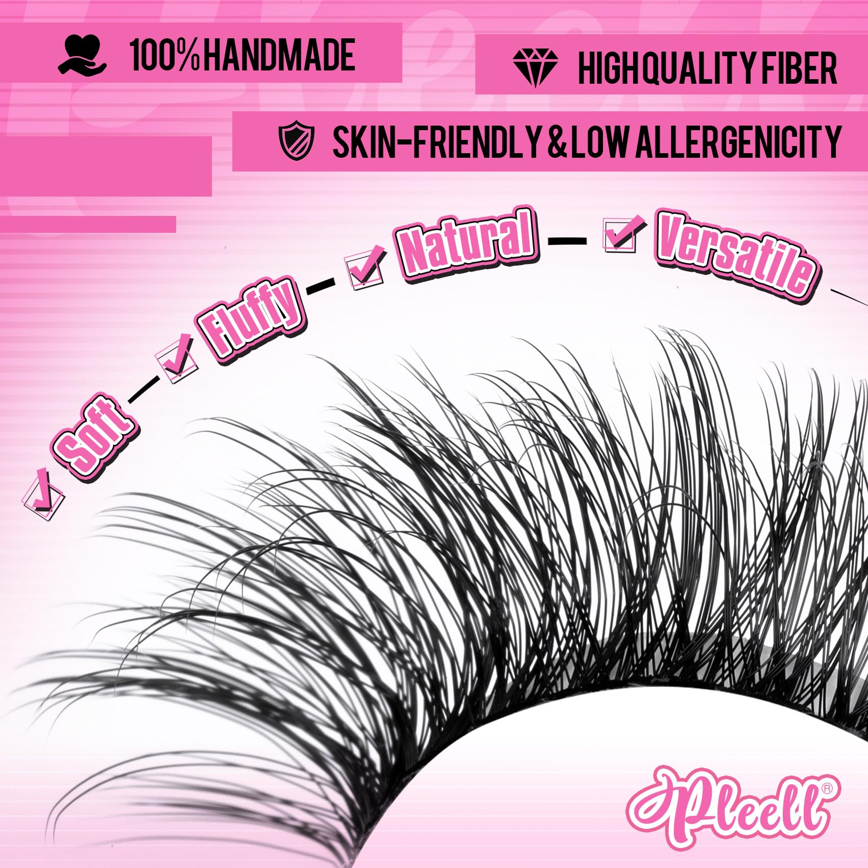 Pleell precision lash tweezers included for accurate placement.
