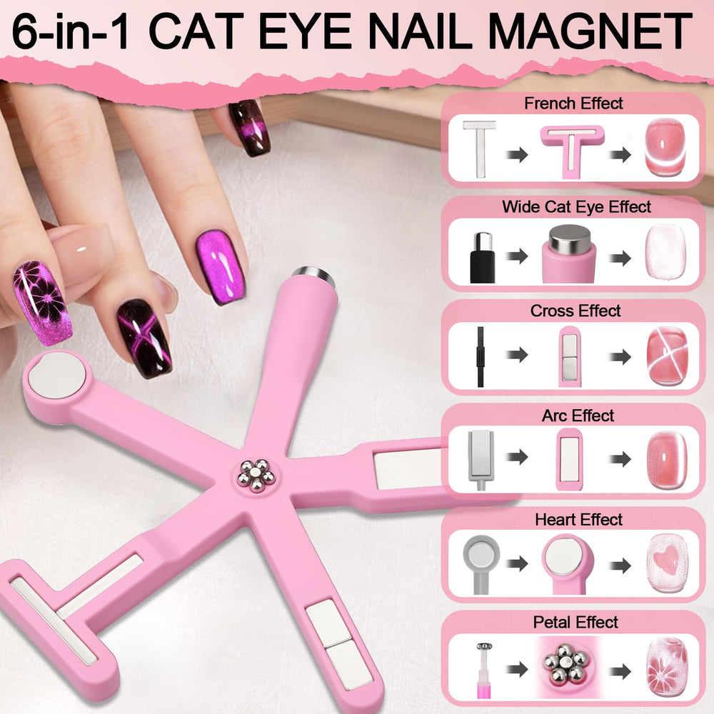 Plman Heart Cat Eye Magnet Pen 3in1 for precise heart and dual-line effects