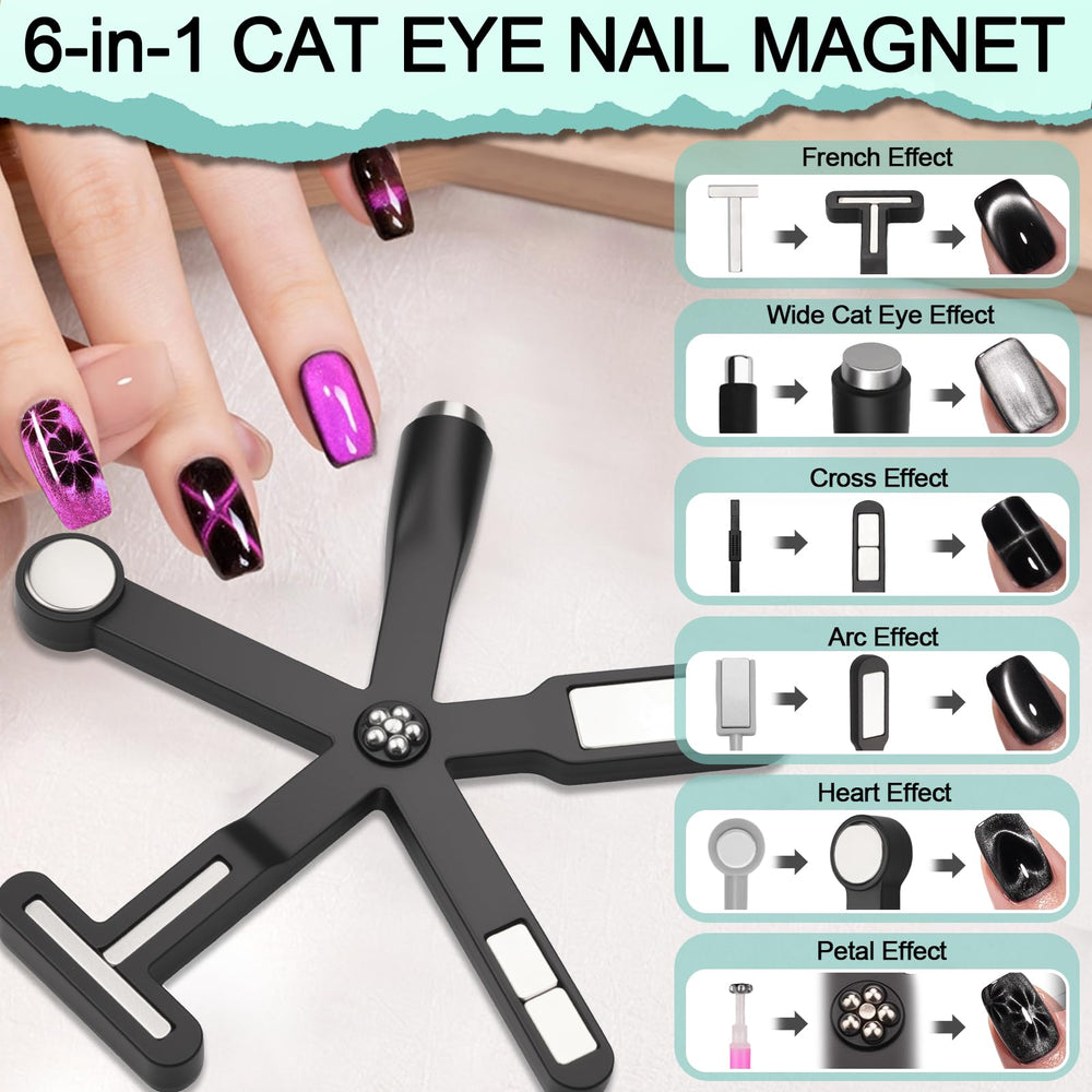 Plman heart cat eye magnet pen 3 in 1 for heart shapes and double lines.