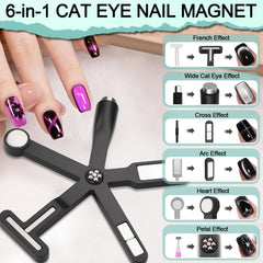 Plman heart cat eye magnet pen 3 in 1 for heart shapes and double lines.