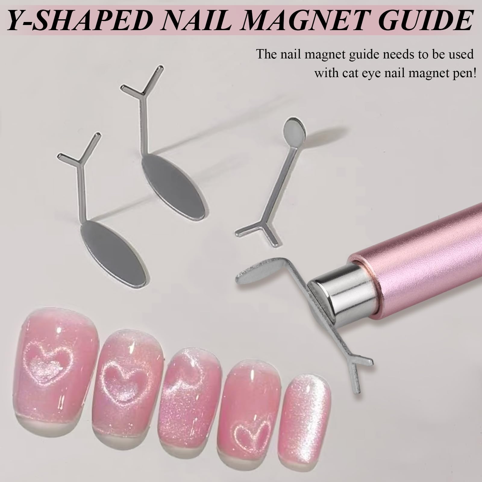 Plman pink nail magnet set for stylish DIY art.