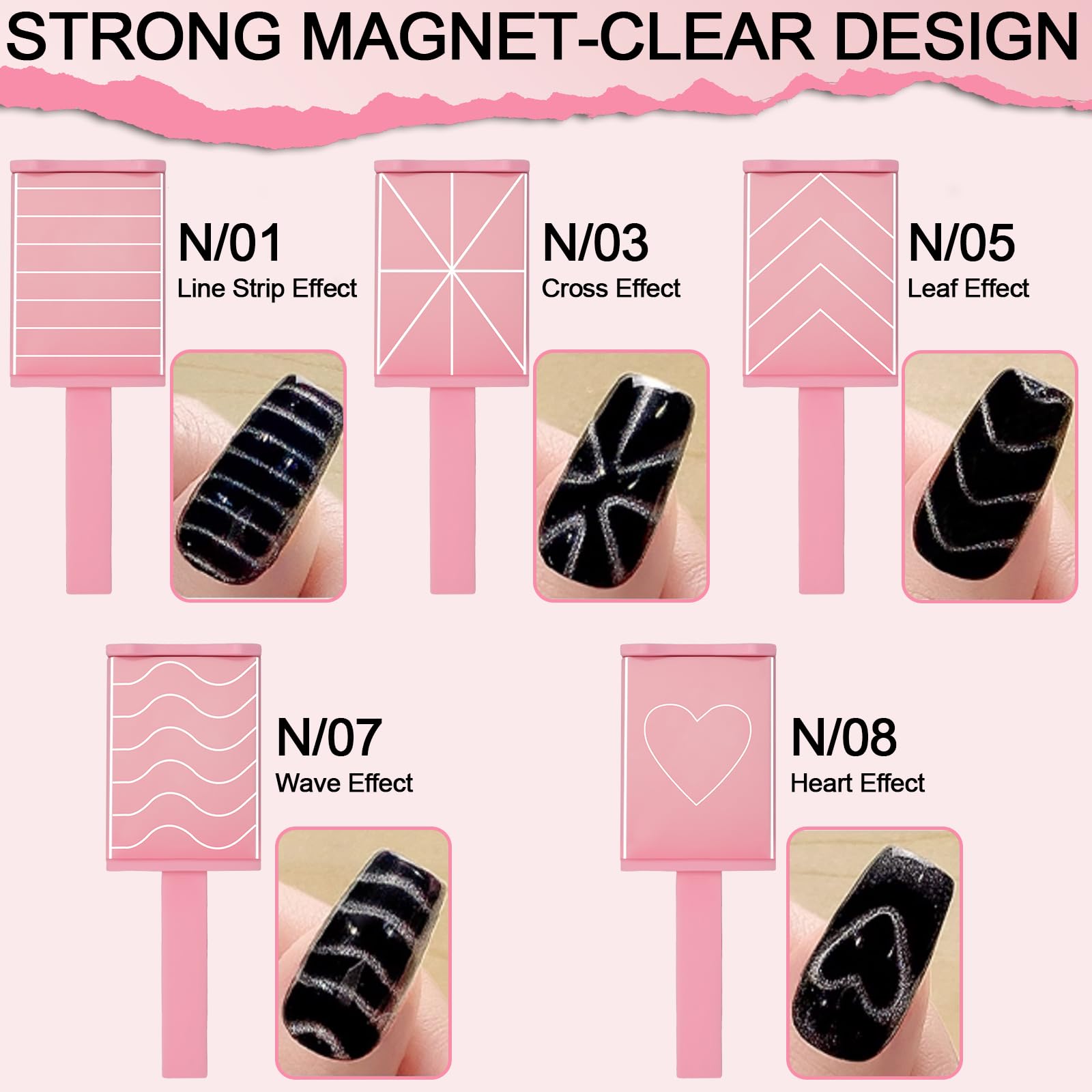 Plman Pre-designed Magnetic Plates for versatile cat eye looks