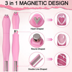 Plman Steel Ball Magnetic Pen for precise nail art details