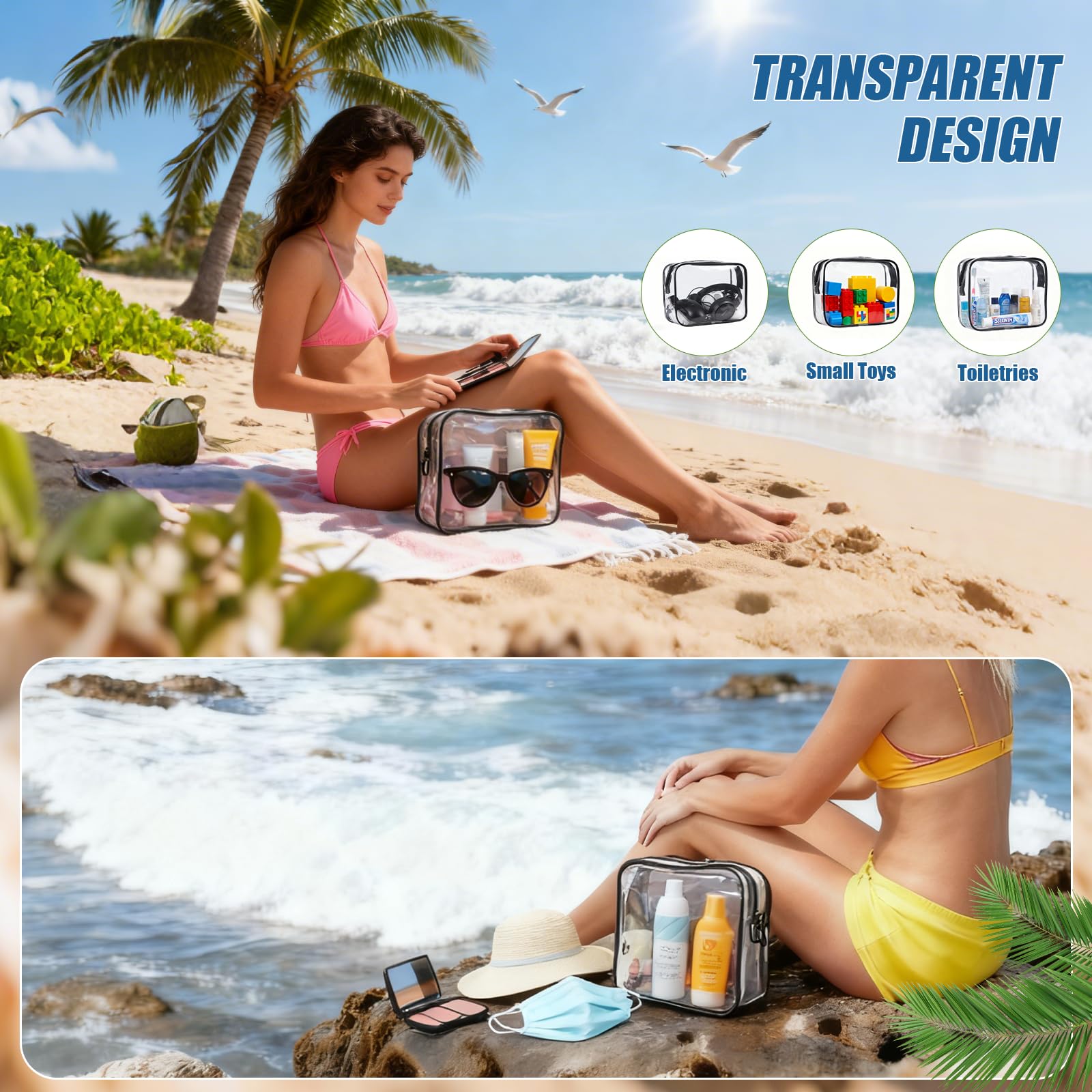 Ploimyur durable zipper and buckle prevent leaks during travel