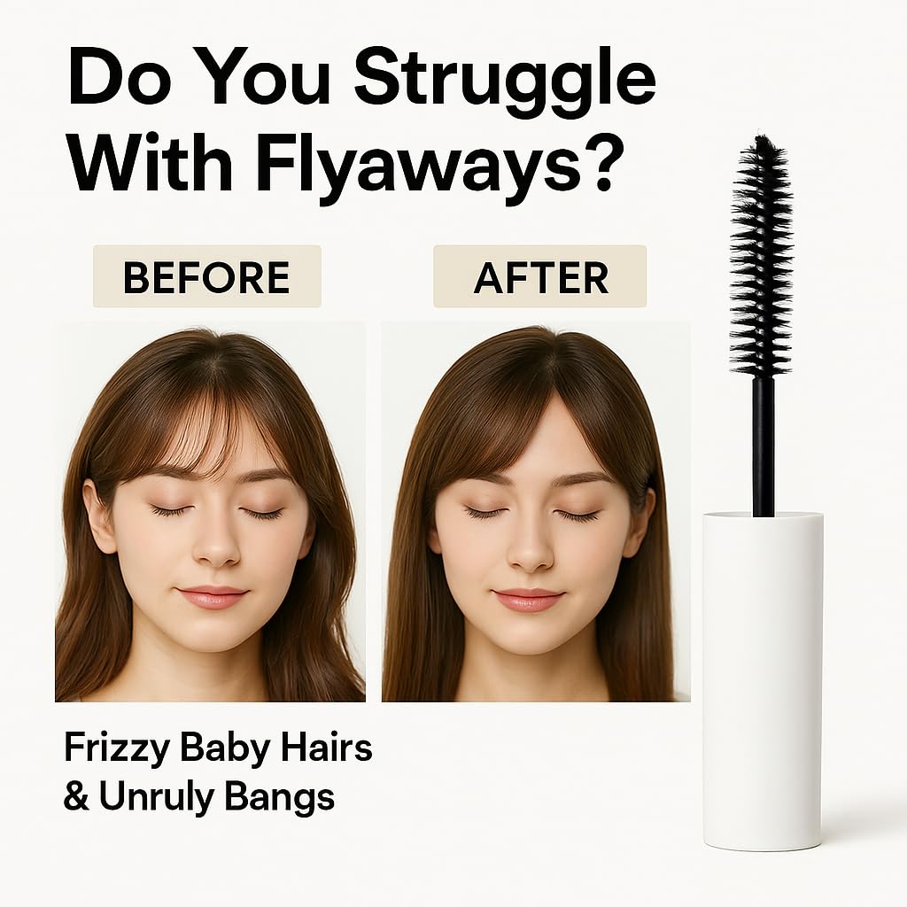 Plus eau Point Repair Stick edge control wand on bangs and edges.