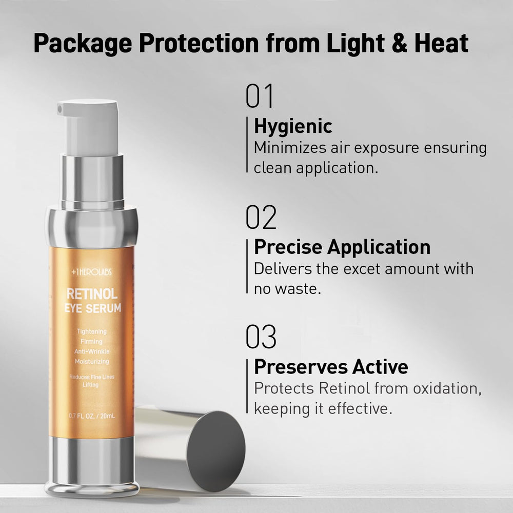 plus1herolabs crema de ojos retinol sin fragancia y sin alcohol para piel sensible