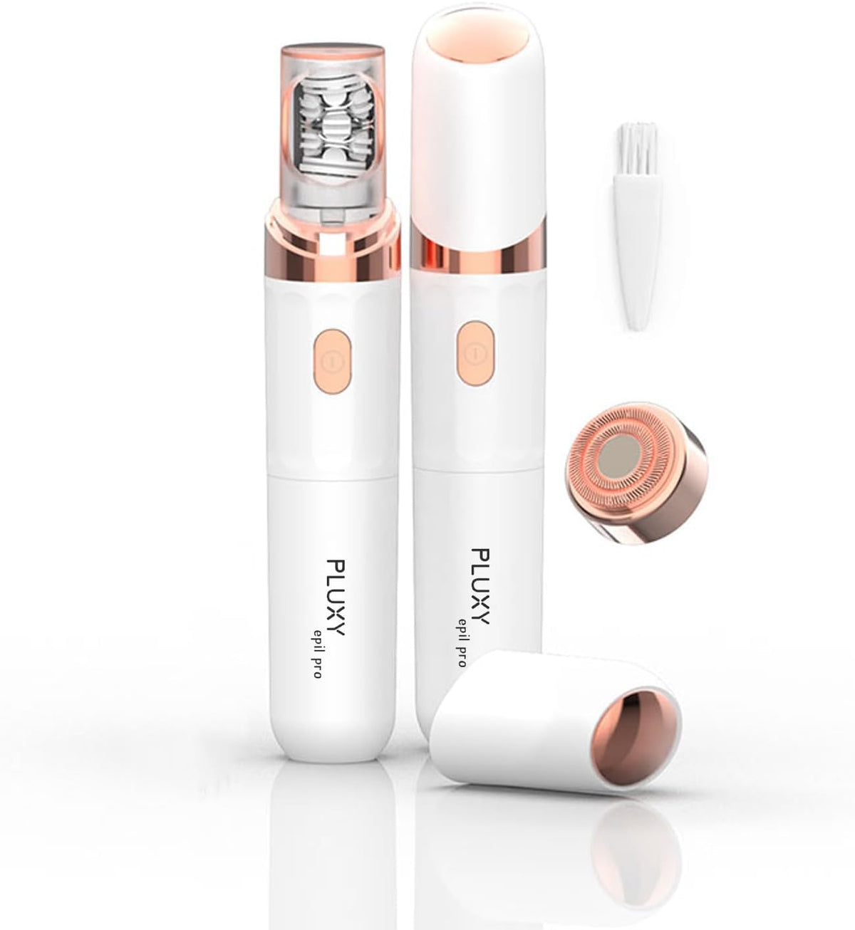 Pluxy Epil Pro 3.0 facial epilator head for precise removal with a smooth finish.