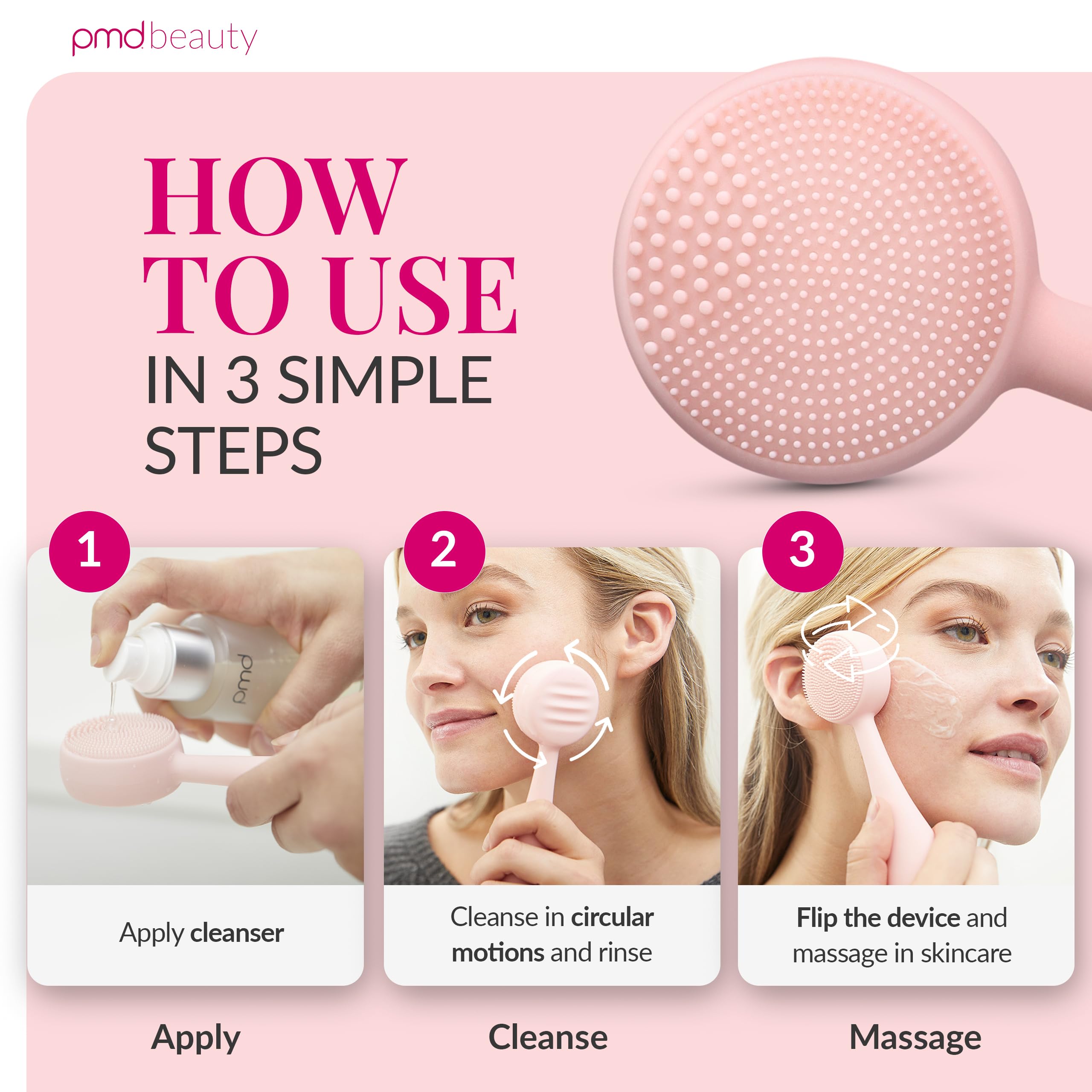 PMD Beauty Daily-Use Skincare Tool fits into morning and evening routines