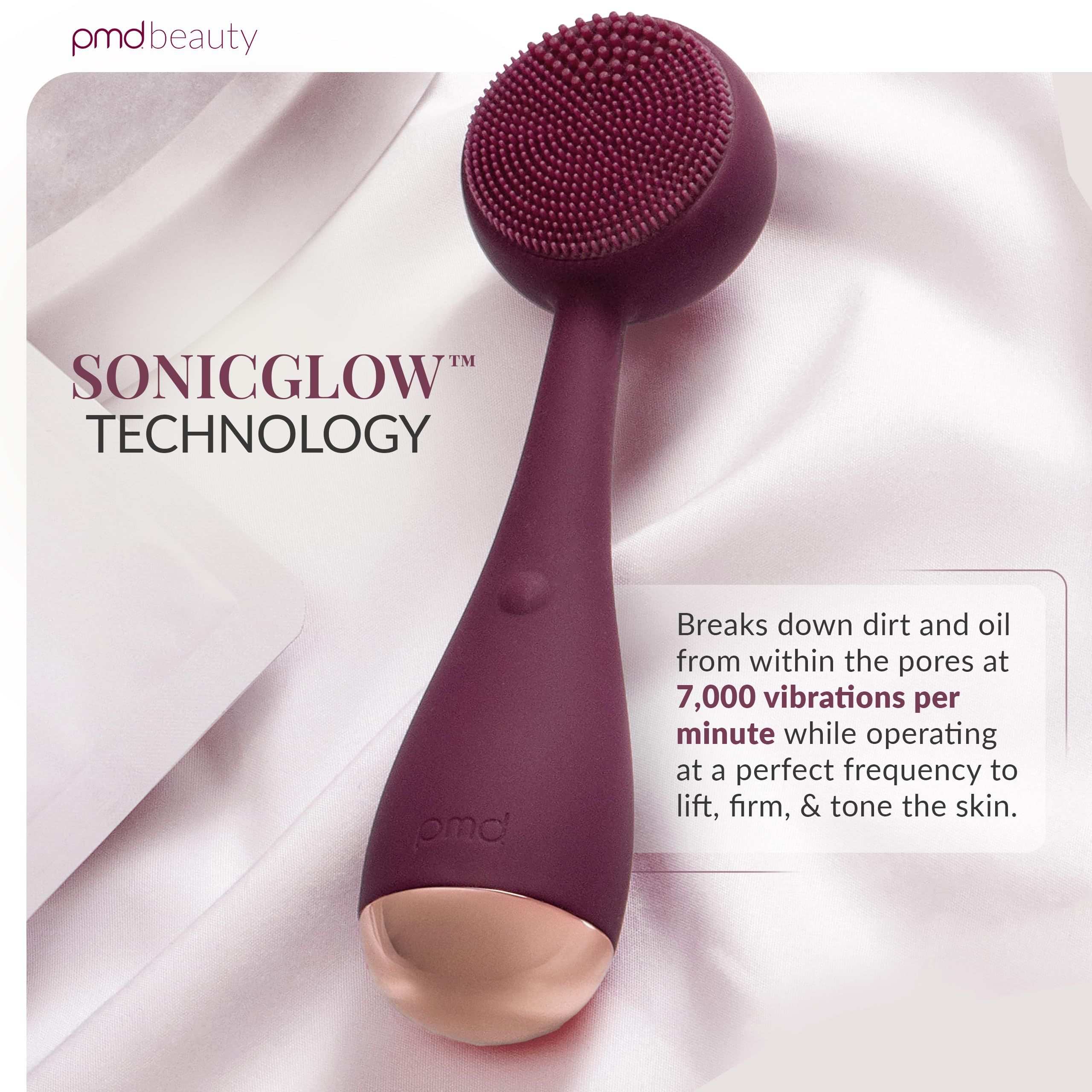PMD Clean deep cleansing action removes makeup and impurities.