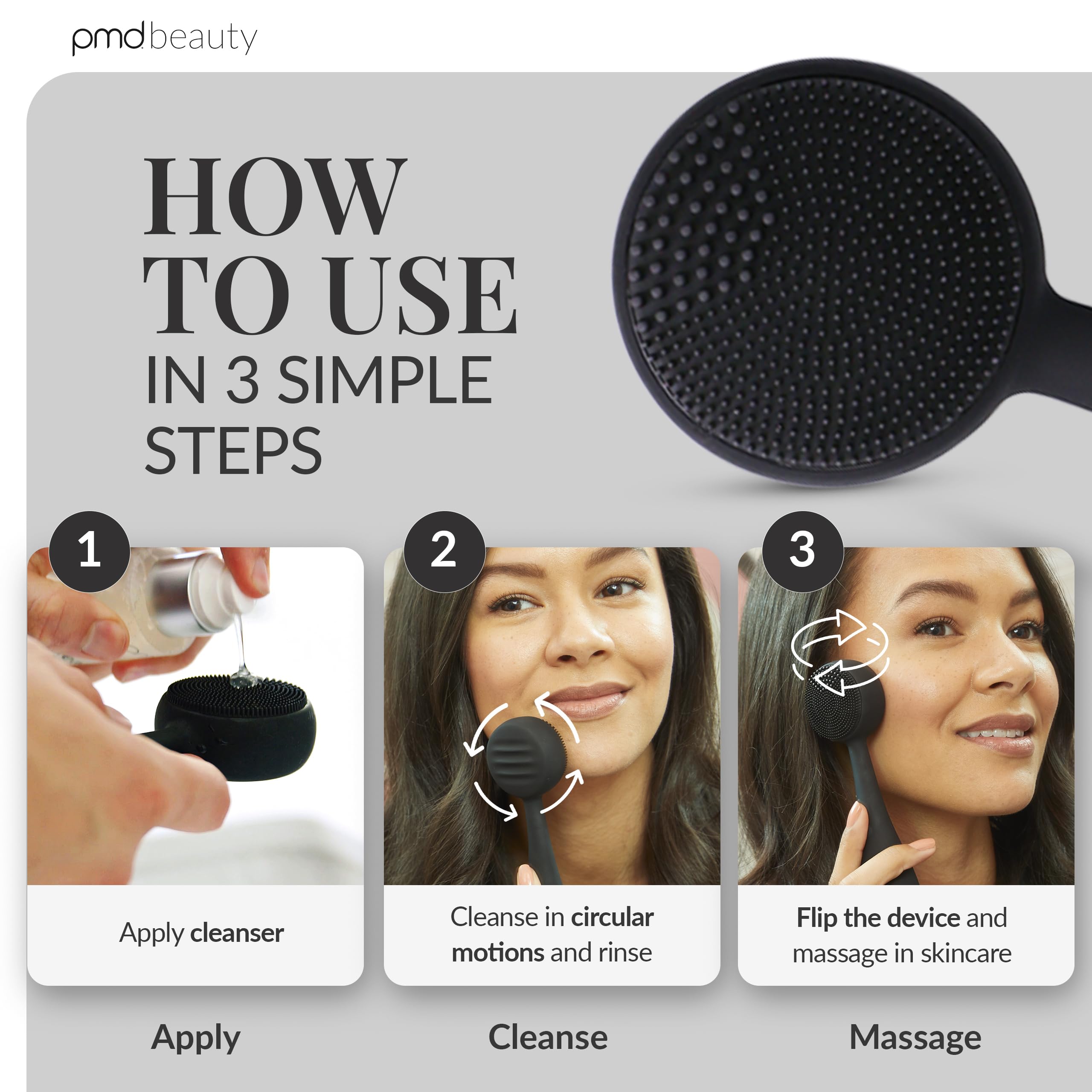 PMD Clean removes makeup and impurities for a cleaner complexion