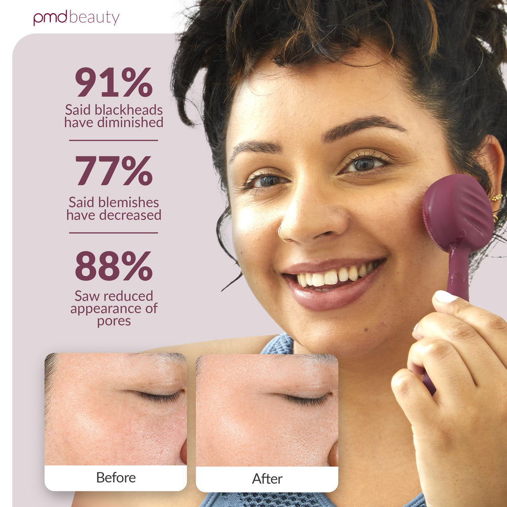 PMD Clean waterproof design enables use in shower routines.
