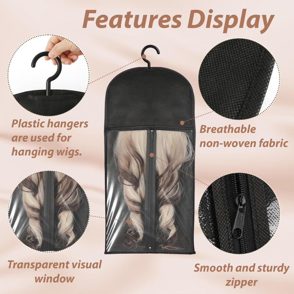 PNHYTUGY long wig bag design protects length and shape during storage.